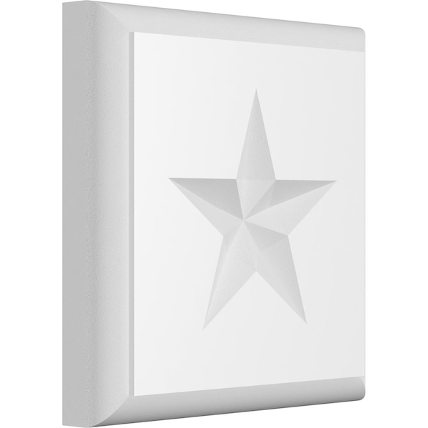 Ekena Millwork Standard Sedgwick Star Rosette With Rounded Edge, 3"W x 3"H x 1/2"P ROSP030X030X050SDG08 - main
